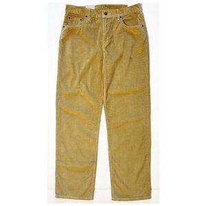 •LEVI’S• Low Pro Mid Rise Straight Leg Corduroy Pants in Brown/Tan Size 29‎ X 30